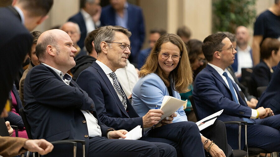 Podiumsdiskussion "Zur Zukunftsfähigkeit des deutschen Wissenschaftssystems" am 28. Mai 2025 in der BBAW. Eine gemeinsame Veranstaltung mit Stifterverband und Volkswagenstiftung.