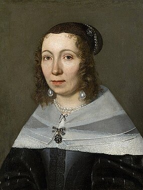 Ölgemälde von Jacob Marrel, das Maria Sibylla Merian 