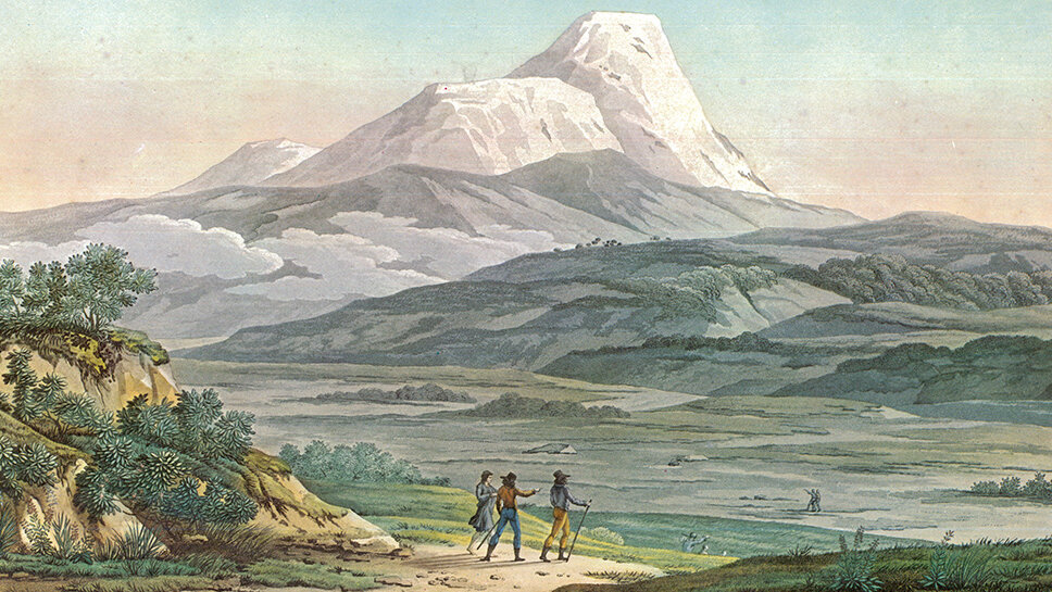 Alexander von Humboldt, Vue du Cayambe