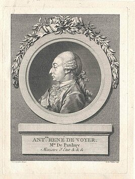 Marc Antoine René de Voyer Marquis de Paulmy d' Argenson