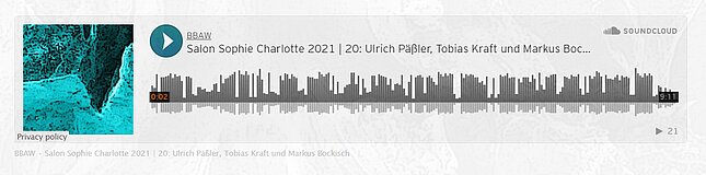 Screenshot der Soundcloud-Tonspur