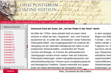 Screenshot Opus postumum