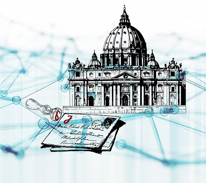 Drawing of the Vatican