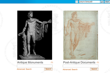 Screenshot Census of Antique Works of Art and Architecture Known in the Renaissance