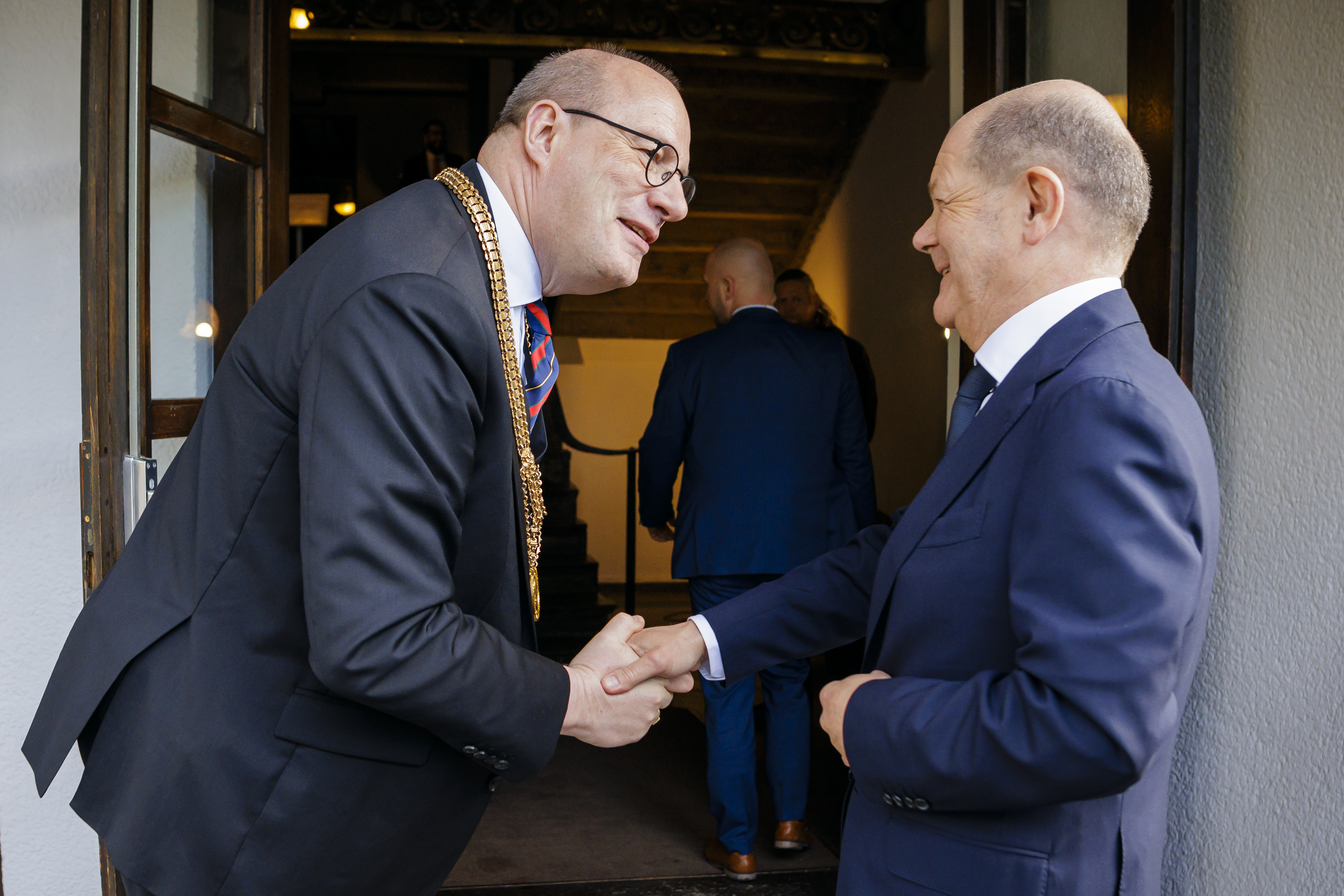 Bundeskanzler Olaf Scholz und Akademiepräsident Christoph Markschies feierten mit vielen Gästen am 22. April 2024 den 300. Geburtstag von Immanuel Kant