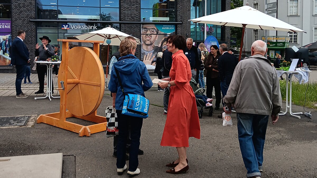 „Wissenschaft und Ich?!" mit dem Bessler Rad auf dem Museumsplatz in Gera