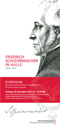 Friedrich Schleiermacher in Halle (1804-1807)