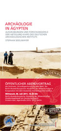 Stephan Seidlmayer: Archäologie in Ägypten. Ausgrabungen und Forschungsziele der Abteilung Kairo des Deutschen Archäologischen Instituts Stephan Seidlmayer: Archäologie in Ägypten. Ausgrabungen und Forschungsziele der Abteilung Kairo des Deutschen Archäologischen Instituts