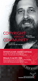 Richard Stallman: Copyright versus Community in the Age of Computer Networks