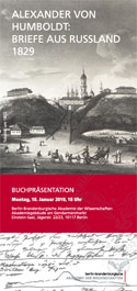 Alexander von Humboldt: Briefe aus Russland 1829 Alexander von Humboldt: Briefe aus Russland 1829