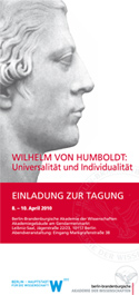 Wilhelm von Humboldt: Universalität und Individualität