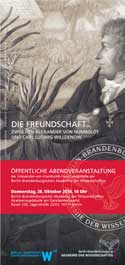 Volker Hesse: Die Freundschaft zwischen Alexander von Humboldt und Ludwig Willdenow Volker Hesse: Die Freundschaft zwischen Alexander von Humboldt und Ludwig Willdenow