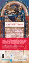 Martin Wallraff: Kodex und Kanon. Das Buch im frühen Christentum Martin Wallraff: Kodex und Kanon. Das Buch im frühen Christentum